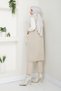 Women's Pocketed Button Closure Knitwear Vest - 6