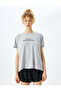 Crew Neck Printed Relaxed Fit Short Sleeve Sports T-Shirt - 3