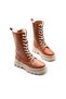 Girl's Water Resistant Lace-up Zippered Winter Furry Inner Lined Boots FK3376 - 2