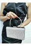 Soave Collection Women's Evening Dress Stone Silver Shiny Chain Wedding Night Party Bag - 3