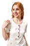 Women's Burgundy Pajama Set 25143 - 3
