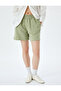 Comfortable Fit Shorts with Pocket Detail and Lace-Up Waist - 3