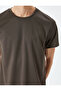 Crew Neck Short Sleeve Back Printed Sports T-Shirt - 5