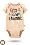 2-Piece 100% Cotton Organic Printed Snap Fastener Baby Bodysuit - 2