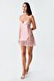 Image 4200 Powder Color Satin Nightgown Set of 2 - 3