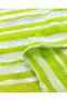 Thin Knitted Green and White Transverse Stripes (Width 130 cm X Length 160 cm) - 2