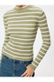 Knitwear sweater ribbed light stand collar long sleeve - 5