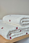 Amore Heart Embroidered Bath Towel (90 x 150 cm)