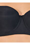 Pack of 2 -Padded Wired Strapless Transparent Strap Balconette Bra - 3