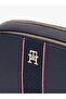 Women's Stripe Striped Zipper Inner Pocket Navy Blue Shoulder Bag Aw0Aw16898-Dw6 - 5