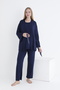 Short Sleeve Suitable for Breastfeeding Maternity and Maternity Pajamas Set with Ruffle Detail