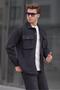 Black Oversize Lumberjack Men's Shirt 6709 - 2