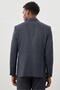 Navy Blue Patterned Knitted Mono Collar Unlined Flexible 6 Drop Slim Fit Casual Jacket 1002245159 - 5