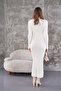 Corded Knitwear Dress - 3