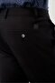 Men's Black Cotton Slim Fit Chino Trousers with Side Pockets 1003245168 - 5