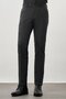 Men's Dark Anthracite Slim Fit Trousers with Flexible Side Pockets 1003245209