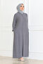 Plain Daily Full Length Abaya with Hidden Placket