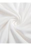 White Crew Neck Crop Top Darkalıp Soft Touch Cotton Fabric Finger Detailed Body - 4