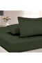 100% Cotton Akfil Flat Sheet Set Single 160X240 cm Dark Green - 2