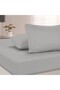 100% Cotton Akfil Flat Sheet Set Single 160X240 cm Gray - 2