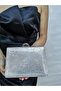 Soave Collection Women's Evening Dress Snake Silver Shiny Chain Wedding Night Party Bag - 2