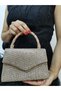 Beegi̇ Concept Women's Evening Dress Stone Gold Gold Chain Wedding Night Party Bag