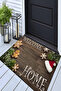 Alcadizayn Welcome Home Written Cookie Patterned New Year's Door Mat