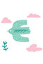 Double Sided Organic Single Children's Duvet Cover Set - Bird Pattern - Bird Of Life Series - 4