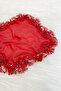Red Bride Groom Handkerchief, Halay Handkerchief, Sequin Beaded, Wedding Henna Circumcision Promise Engagement - 3