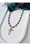 Christmas Themed Crystal Beaded New Year's Necklace - 3