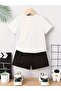 Premium Los Angeles Printed Children's Bottom Top T-Shirt Set - 2