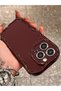 Iphone 14 pro compatible case with wavy edge stylish impact resistant soft silicone cover burgundy - 5