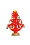 Christmas Wooden Decor 20cm -Pine Tree Red - 20 cm - 2