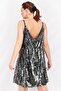 Women Sequin Mini Dress, Black - 2