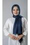 Petrol Blue Thin Striped Shawl Viscose Fabric Bursa Dolama 202111_17 - 2