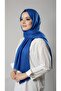 Cobalt Blue Thin Striped Shawl Viscose Fabric Bursa Dolama 202111_24 - 3