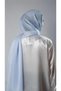 Baby Blue Plain Classic Shawl Chiffon Fabric Janjan Evening Dress 202108_11 - 3