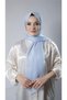 Baby Blue Plain Classic Shawl Chiffon Fabric Janjan Evening Dress 202108_11 - 2