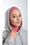 Violet Practical Ready-made Interlaced Hijab Bonnet Sandy Fabric Sports Hijab 2113_21 - 4