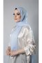 Baby Blue Plain Classic Shawl Chiffon Fabric Janjan Evening Dress 202108_11