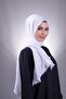 White Plain Classic Shawl Wrapped Shawl 202104_42