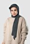 شال حجاب أنثراسايت عملي جاهز مع قبعة ساندي سادة 3008_25