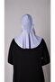 Gray Practical Ready-made Interlocking Shawl Chiffon Fabric Hijab Bonnet 3009_15 - 3