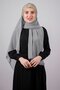 Grey-gold Back Tied Shawl Chiffon Three-Striped Glitter Pleated 1835_1502