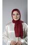 Claret Red Practical Ready-made Hijab Shawl Knitted Fabric with Stone Star Pattern 2118Y_16