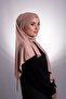 Milk Brown Back Tied Shawl Viscose Fabric Three Stripes 2103_26