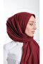 Burgundy Practical Ready-To-Wear School Shawl Knitted Fabric Plain 2118_16 - 2
