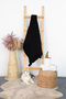 Biocotton Knitwear Pompom Tv Blanket - Black - 5