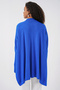 15783 Slit Poncho Sweater - A.cobalt blue - 5
