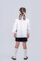 Girl's School Shirt with Ruffles 9-12 Years Old - 4